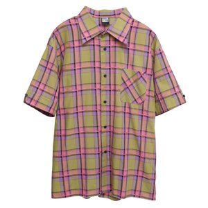 Sundazed (Germany) Taped Windowpane Hong Kong Shirt Ruby Fuschite : L